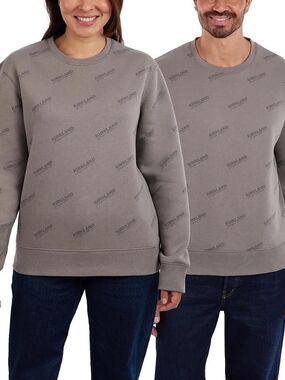 Kirkland Signature Crewneck Sweatshirt - Taupe Gray